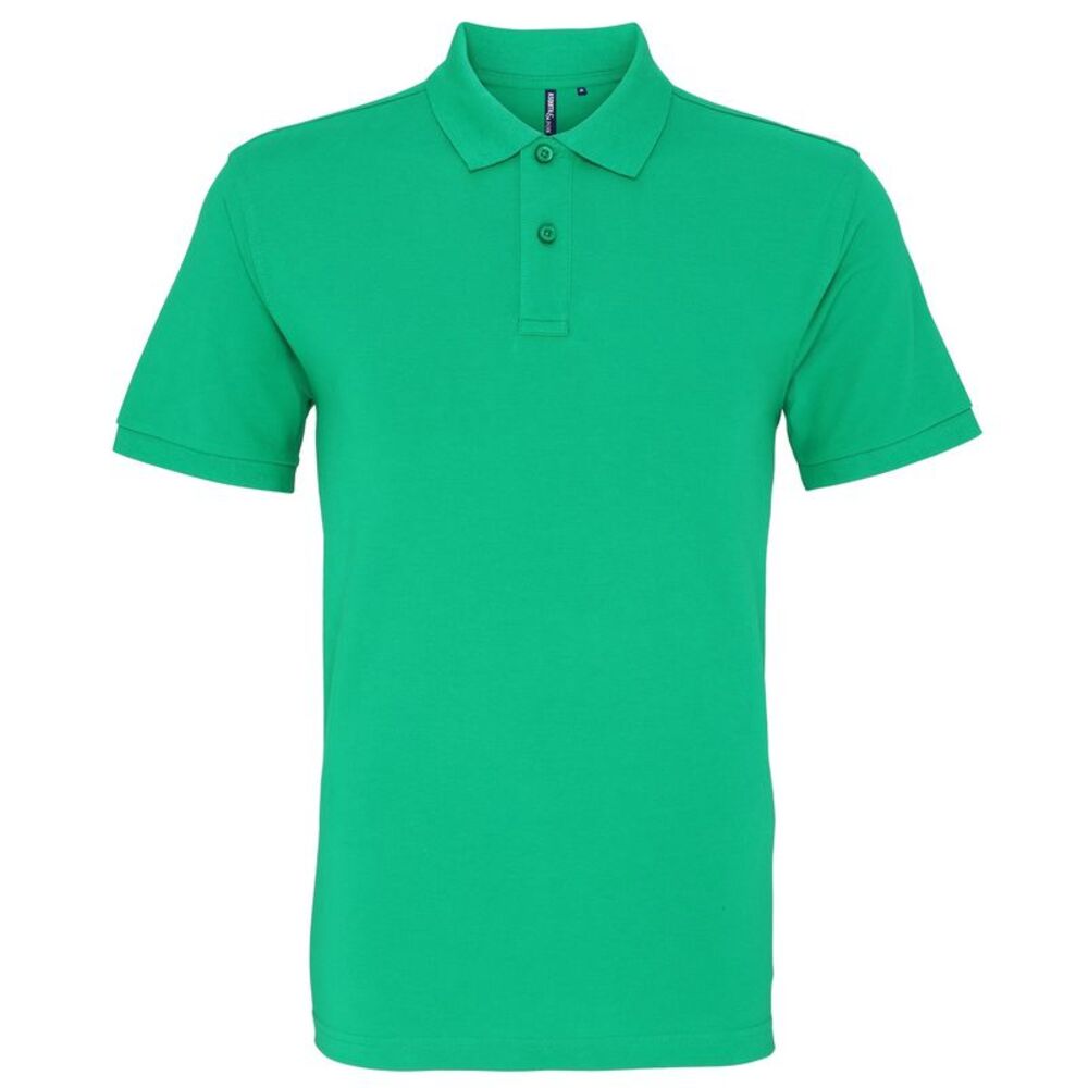 Asquith & Fox Mens Plain Polo Shirt / Kelly